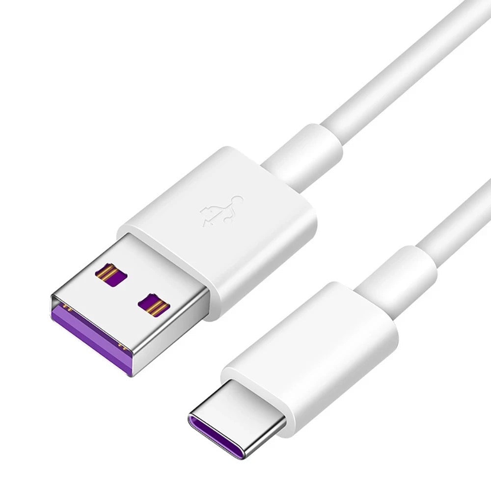 {Set of 20} USB Type C to USB A Cable, 5A Fast Charging 3Ft Charger (white)