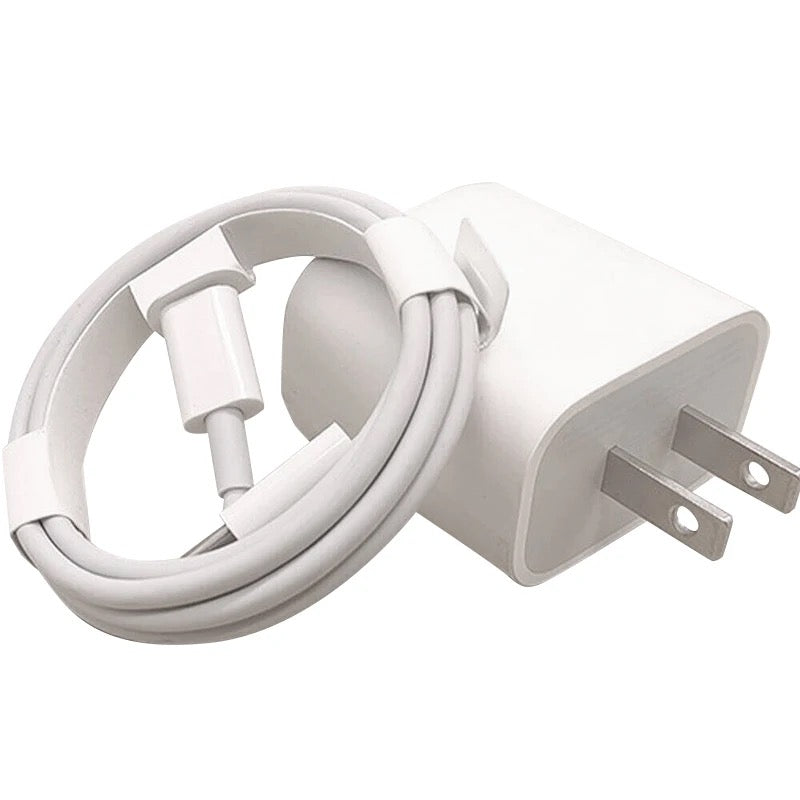 USB Type C to USB C Charger Cable & Block, 5A Fast Charging, 3FT, Support QC 3.0 USB 2.0 480Mbps Data Transfer Compatible with Galaxy, Note, iPhone 15, iPad Pro, Other USB-C Device ect.-White